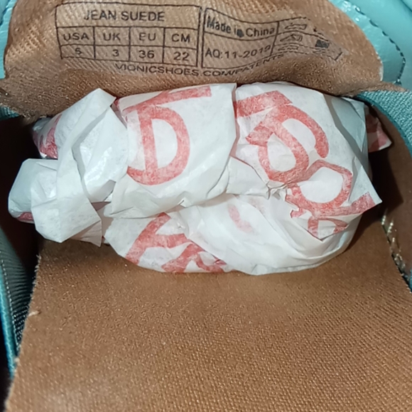 VONIC SNEAKERS ORTHOPEDIC ARCH JEAN SUEDE SZ5 - Picture 10 of 12